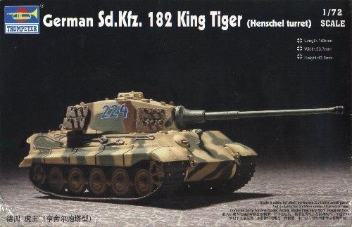 GERMAN KING TIGER(Henschel Turret ) 1/72