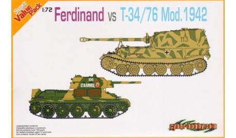 Sd. Kfz.184 Ferdinand + T-34/76 Mod. 1942 (DUO Pack)