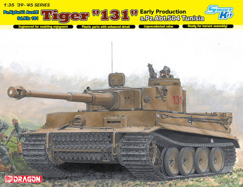 Tiger I "131" Early Production s.Pz.Abt.504 Tunisia 1/35
