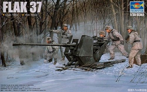 Flak 37  3.7cm Gun  1/35
