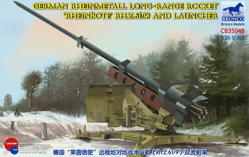 Rheinmetall Long-Range Rocket ‘Rheinbote’ (Rh.Z.61/9) and launcher