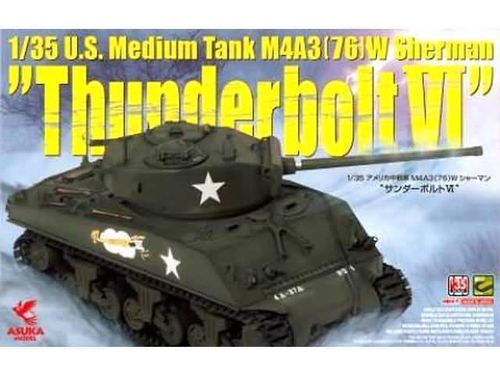 U.S. MEDIUM TANK M4A3 (76) W SHERMAN `THUNDERBOLT VI   1/35