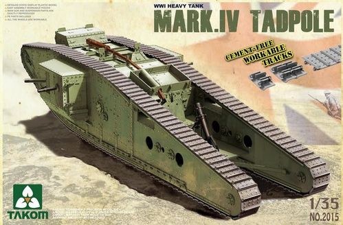 WWI Heavy Battle Tank Mark IV Male Tadpole  1/35