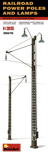 Railroad Power Poles & Lamps  1/35