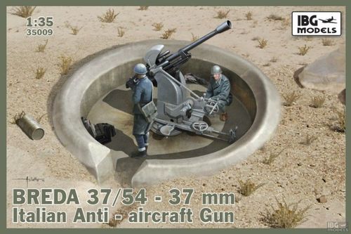 Breda 37/54 anti-aircraft gun 1/35