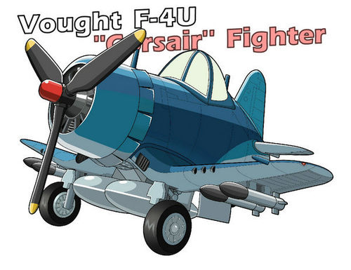 Cute Plane WWII: Vought Fu 4 Corsair