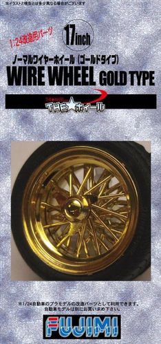 #56 17" Wire Wheels Gold Type  1/24