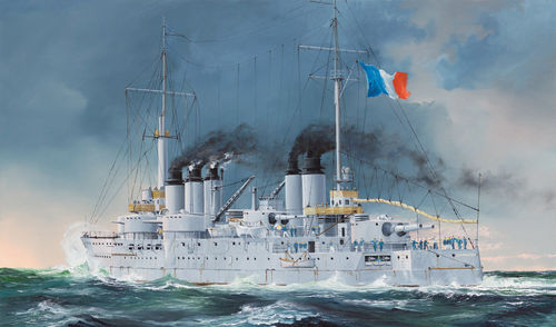 French Navy Pre-Dreadnought Battleship  Condorcet 1/350