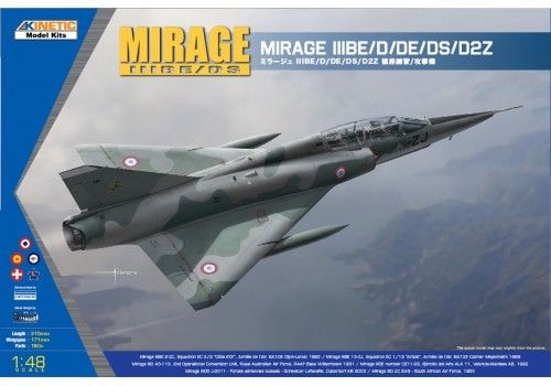Mirage IIIBE/D/DE/DS/D2Z 1/48