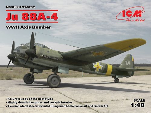 Ju 88A-4, WWII Axis Bomber 1/48