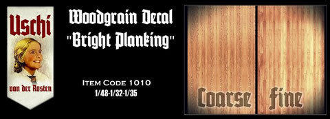 Woodgrain decal "bright planking"