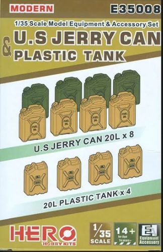Modern US Jerrycan  and plastic tank 1/35