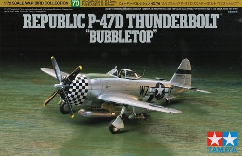 Republic P-47D "Thunderbolt" Bubbletop 1/72