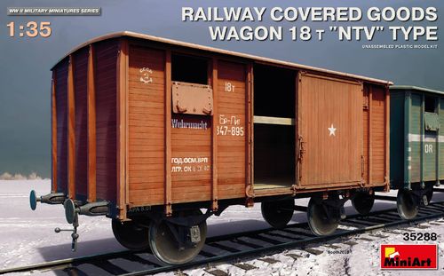 Railway Covered Goods Wagon 18t NTV type