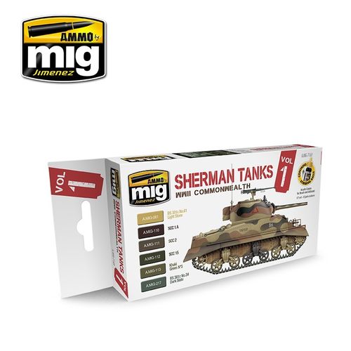 Set Sherman Tanks Vol. 1 (WWII Commonwealth)