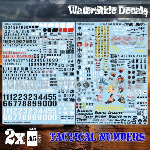 Decals Street Tactical Numerals and Pinups