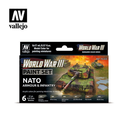 WWIII American Armour & Infantry Paint set