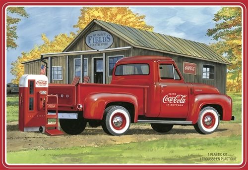 "Coca-Cola" Ford F-100 Pickup with Diecast Coke Machine and Dolly