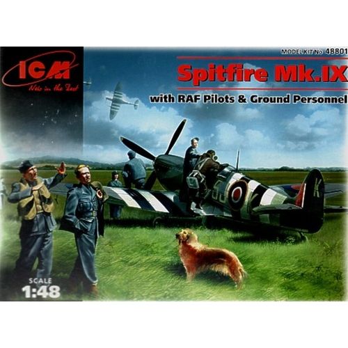 Spitfire Mk IX with RAF Pilots /Ground Crew 1/48