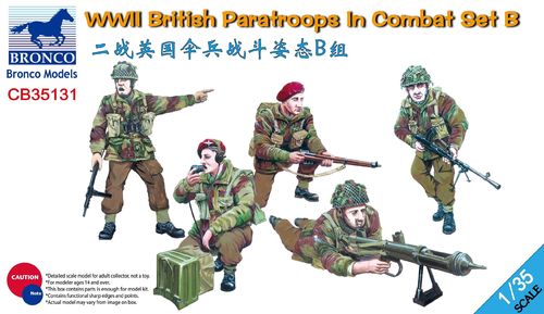 WWII British Paratroops in Combat Set B  1/35