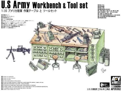 U.S Army Workbench & Tool set   1/35