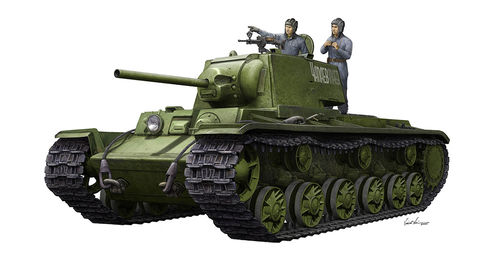 KV-1 1942 Simplified Turret Tank w/Tank Crew 1/35