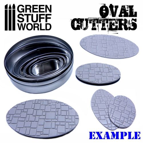 Oval Cutters for Bases (6x)