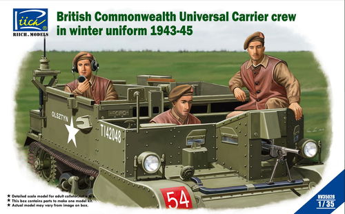 British Commenwealth Universal Carrier crew in winter Uniform 1943-45  1/35