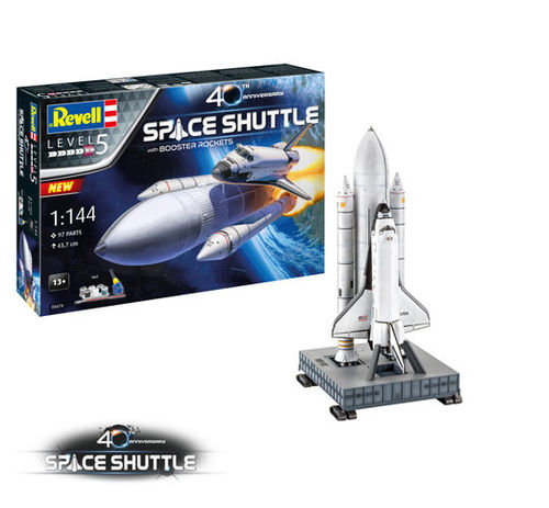Gift Set - Space Shuttle & Booster Rockets 40th Anniversary