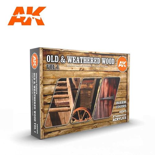 Old and Weathered Wood vol 1 warm colors  3rd Gen Acrylics Set