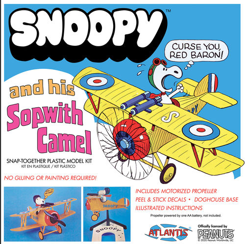 Snoopy and his Sopwith Camel with Motor