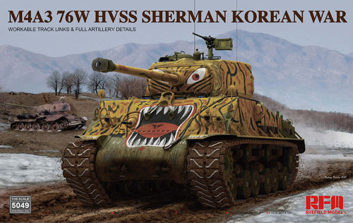 M4A3 76w hvss Sherman Korean war 1/35