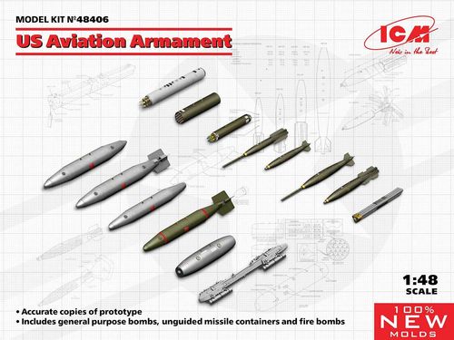 US Aviation Armament (100% new molds) 1/48