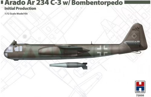 Arado Ar 234 C-3 w/ Bombentorpedo Initial Production 1/72