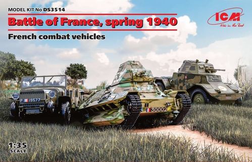 Battle of France, spring 1940 (Panhard 178 AMD-35,FCM 36,Laffly V15T) 1/35