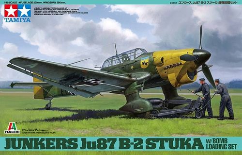 Junkers Ju87 B-2 Stuka with bomb loading set 1 /48