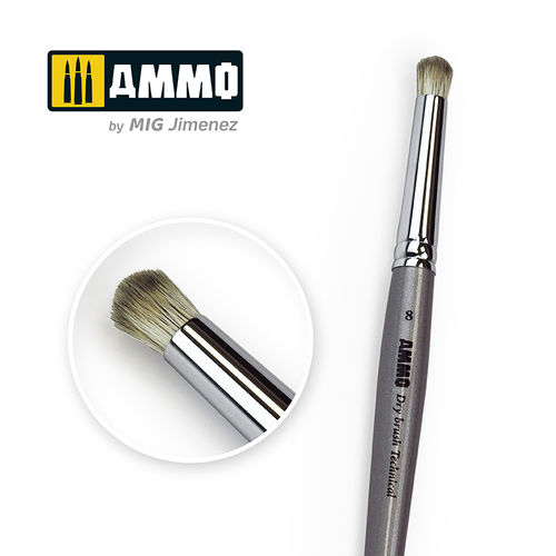 AMMO Drybrush Technical Brush No:8