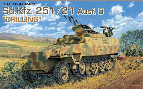 Sd.Kfz. 251/21 Ausf. D Schutzenpanzerwagen - Drilling MG 151  1/35