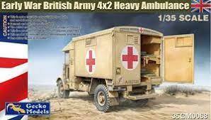 EARLY WAR BRITISH ARMY 4X2 HEAVY AMBULANCE 1/35