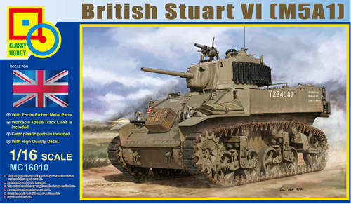 British M5A1 Stuart VI  1/16
