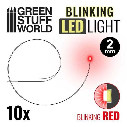 BLINKING LEDs: RED - 2mm