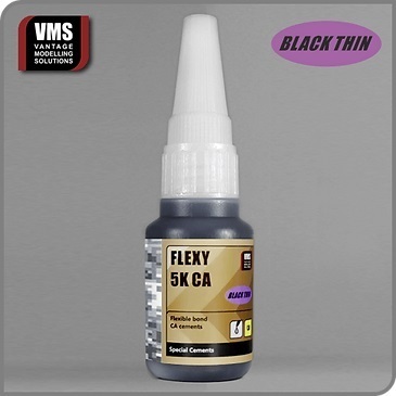VMS FLEXY 5K CA BLACK Extra Thin contact adhesive for P.E. (25ml)