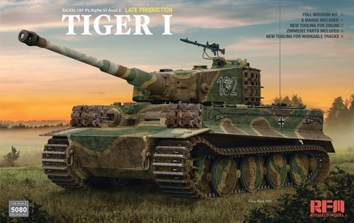 Sd.Kfz.181 Tiger I Late Production - full interior + zimmerit 1/35