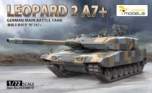 German Main Battle Tank Leopard 2 A7+ 1/72
