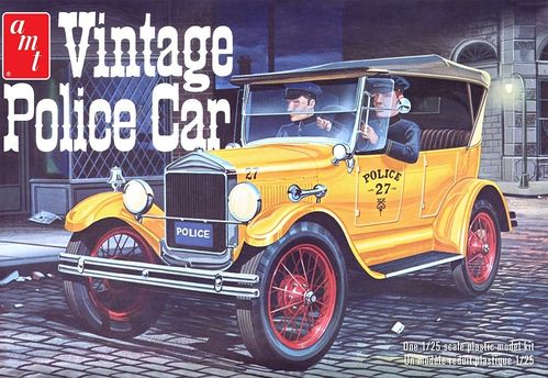 T Ford Vintage Police Car 1/25