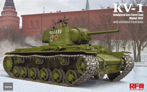 KV-1 Model 1942 Reinforced Cast Turret Tank  1/35