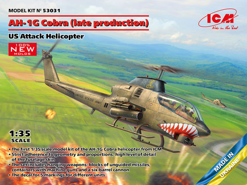 AH-1G Cobra (late production), US Attack Helicopter (100% new molds) 1/35