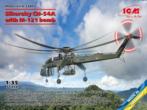 Sikorsky CH-54A Tarhe, US Heavy Helicopter With Daisy Cutter Bomb 1/35