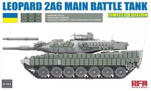Ukrainian Leopard 2 A6 w/ workable track - Limited 1/35