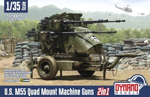 U.S. M55 Quad Mount Machine Guns   1/35